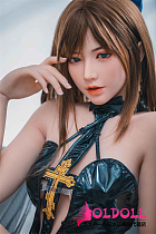 Bezlya DOLL  155cm Aカップ貧乳 #夕颜ヘッド  シリコン製ヘッド+tpeボディ 眉毛と睫毛植毛加工あり 等身大リアルラブドール
