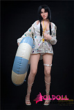 Irontechdoll 166cm  Cカップ S32 kittyヘッド シリコン製リアルラブドール 塗装加工あり 眉毛と睫毛植毛加工あり  リアルドール 等身大 ダッチワイフ
