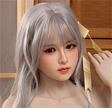 OLDOLL 148cm バスト大  #アニメヘッド フルシリコン 等身大ラブドール 眉毛と睫毛植毛加工あり