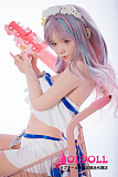 FUDOLL  148cm Dカップ #J018 蓝星ヘッド  フルシリコン製 眉毛と睫毛植毛加工あり 等身大リアルラブドール