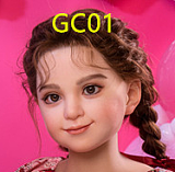AXBDOLL 掲載画像シリコンヘッドGC01，シリコンヘッドGB20+100CM AAカップ（バスト平ら） tpeボディ ロリ系ミニドール 等身大ラブドール