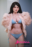 JYDOLL フルシリコン製ラブドール 161cm Fカップ  ヘッド淑雅 スターメイク 睫毛と眉毛植毛あり