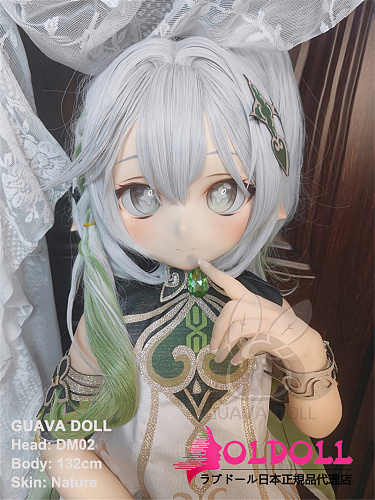 guavadoll（グアバ）番石榴 132cm AAカップ GC03ヘッド  ビニール（PVC）ヘッド+TPEボディ 1：1 等身大ラブドール ジョイントM16 他社と交換可能 138-150ＣＭのボディに適用 ナチュラル肌色