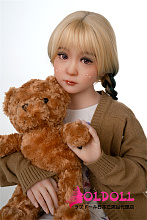AXBDOLL 110cm バスト平ら  #TB47ヘッド 掲載画像がリアルメイク塗装加工あり ロリ系TPEラブドール