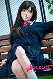 Irontechdoll 148cm Dカップ  绫奈(Lingnai)ヘッド シリコン製リアルラブドール 塗装加工あり 眉毛と睫毛植毛加工あり  リアルドール 等身大 ダッチワイフ