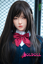 Irontechdoll 148cm Dカップ  绫奈(Lingnai)ヘッド シリコン製リアルラブドール 塗装加工あり 眉毛と睫毛植毛加工あり  リアルドール 等身大 ダッチワイフ