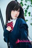 Irontechdoll 148cm Dカップ  绫奈(Lingnai)ヘッド シリコン製リアルラブドール 塗装加工あり 眉毛と睫毛植毛加工あり  リアルドール 等身大 ダッチワイフ