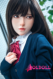 Irontechdoll 148cm Dカップ  绫奈(Lingnai)ヘッド シリコン製リアルラブドール 塗装加工あり 眉毛と睫毛植毛加工あり  リアルドール 等身大 ダッチワイフ
