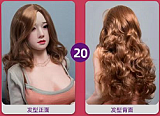 JYDOLL フルシリコン製ラブドール ヘッド玉珍(yuzhen) 168cm Eカップ スターメイク 睫毛と眉毛植毛あり