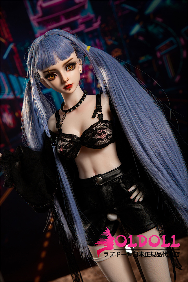 Mini Doll ミニドール 最新作 香波(xiangbo) パンク風  60cm シリコン製ドール  軽量化 1kg 収納が便利 使いやすい 普段は鑑賞用 小さいラブドール 女性素体 フィギュア cosplay