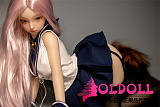 【宣伝画像と同じ衣装を付属します】JYDOLL シリコン製ラブドール #荔枝ヘッド 62cm 1.8kg ミニドール
