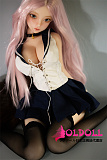 【宣伝画像と同じ衣装を付属します】JYDOLL シリコン製ラブドール #荔枝ヘッド 62cm 1.8kg ミニドール