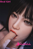Real girl 163cm Fカップ 巨乳 D2ヘッド 宣伝画像フルシリコンドール 口開閉機能 リアルな口腔構造あり 電動機能選択可能 等身大リアルラブドール