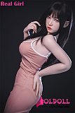 Real girl 163cm Fカップ 巨乳 D2ヘッド 宣伝画像フルシリコンドール 口開閉機能 リアルな口腔構造あり 電動機能選択可能 等身大リアルラブドール