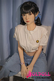 【即納品 日本倉庫発送 3日ぐらい届ける】Sanmu doll 148cm Bカップ #S9ヘッド 髪の毛が植毛あり シリコンヘッド+TPEボディ 等身大リアルドール