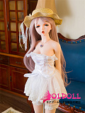Mini Doll ミニドール 最新作 60cm  シリコン製ドール 艾莉（aili）pvcビニール材料ヘッド 軽量化 1.8kg 収納が便利 使いやすい 普段は鑑賞用 小さいラブドール 女性素体 フィギュア cosplay