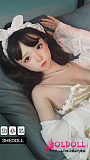 SHEDOLL 洛小乙（luoxiaoyi）ヘッド 148cm Cカップ シリコンヘッド+tpe製ボディ 等身大リアルラブドール