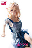 EXDOLL 高級シリコン製 145cm Aカップ 貧乳  玥(yue)（ELF耳つき)  可愛い等身大リアルラブドール