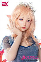 EXDOLL 高級シリコン製 145cm Aカップ 貧乳  玥(yue)（ELF耳つき)  可愛い等身大リアルラブドール