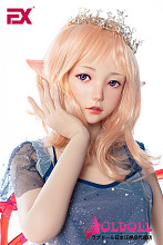 EXDOLL 高級シリコン製 145cm Aカップ 貧乳  玥(yue)（ELF耳つき)  可愛い等身大リアルラブドール