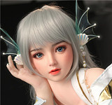 Farking doll シリコン製ヘッド+tpeボディ 157cm Dカップ #66 可愛い等身大リアルラブドール
