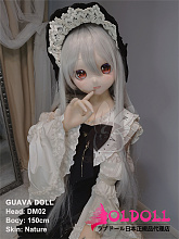 guavadoll（グアバ）番石榴 150cm Dカップ GCO03ヘッド  ビニール（PVC）ヘッド+TPEボディ 1：1 等身大ラブドール ジョイントM16 他社と交換可能 138-150ＣＭのボディに適用 ナチュラル肌色