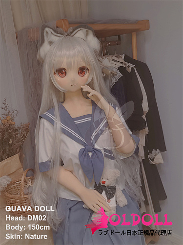 guavadoll（グアバ）番石榴 150cm Dカップ SUMIKAヘッド  ビニール（PVC）ヘッド+TPEボディ 1：1 等身大ラブドール ジョイントM16 他社と交換可能 138-150ＣＭのボディに適用 ナチュラル肌色