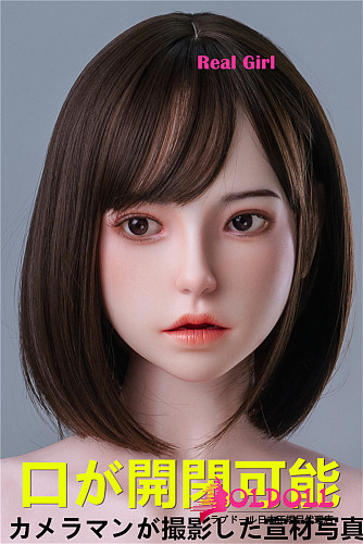 Real girl 頭部単体 D3ヘッド単品  口開閉機能付き リアルな口腔構造 軟性シリコン製 職人メイク付き 頭のみ 等身大ラブドール M16ボルト採用 140-170cmのボディに適用