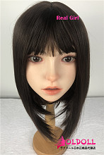 Real girl 頭部単体 D3ヘッド単品  口開閉機能付き リアルな口腔構造 軟性シリコン製 職人メイク付き 頭のみ 等身大ラブドール M16ボルト採用 140-170cmのボディに適用