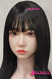 Real girl 頭部単体 D2ヘッド単品 口開閉機能付き リアルな口腔構造 軟性シリコン製  頭のみ 職人メイク付き 等身大ラブドール M16ボルト採用 140-170cmのボディに適用