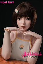 Real girl 148cm 貧乳  D6ヘッド フルシリコン製 口開閉機能 リアルな口腔構造あり 電動機能付き 等身大リアルラブドール