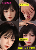 Real girl 頭部単体 D9ヘッド単品  口開閉機能付き リアルな口腔構造 軟性シリコン製 職人メイク付き 頭のみ 等身大ラブドール M16ボルト採用 140-170cmのボディに適用