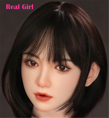 Real girl 頭部単体 D9ヘッド単品  口開閉機能付き リアルな口腔構造 軟性シリコン製 職人メイク付き 頭のみ 等身大ラブドール M16ボルト採用 140-170cmのボディに適用