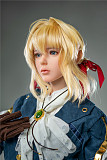 Game Lady  156cm Eカップ+アニメVioletコスプレ フルシリコン製 等身大フィギュア リアルラブドール