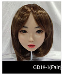 WAXDOLL ヘッド単品 フルシリコン製  等身大リアルラブドール M16ボルト採用