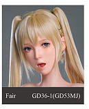 WAXDOLL ヘッド単品 フルシリコン製  等身大リアルラブドール M16ボルト採用
