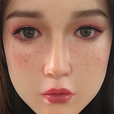 WAXDOLL ヘッド単品 フルシリコン製  等身大リアルラブドール M16ボルト採用