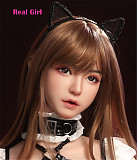 Real girl 160cm 巨乳 D8ヘッド シリコンヘッド+TPEボディー 口開閉機能 リアルな口腔構造あり 電動機能付き 等身大リアルラブドール