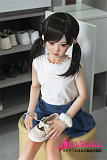 AXBDOLL 110cm バスト平ら  #A10ヘッド 掲載画像がリアルメイク塗装加工あり ロリ系TPEラブドール