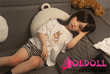 AXBDOLL 110cm バスト平ら  #A169ヘッド 掲載画像がリアルメイク塗装加工あり ロリ系TPEラブドール