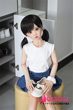 AXBDOLL 110cm バスト平ら  #A10ヘッド 掲載画像がリアルメイク塗装加工あり ロリ系TPEラブドール