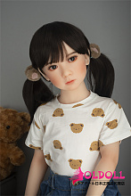 AXBDOLL 110cm バスト平ら  #ATB06ヘッド 掲載画像がリアルメイク塗装加工あり ロリ系TPEラブドール