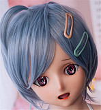 Real girl 頭部単体アニメヘッド#1単品  口開閉機能付き リアルな口腔構造 軟性シリコン製 職人メイク付き 頭のみ 等身大ラブドール M16ボルト採用 140-170cmのボディに適用