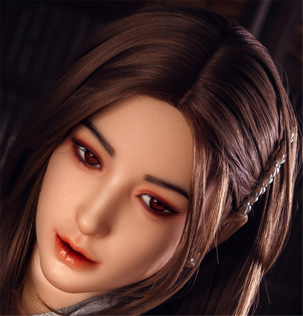 Real girl 頭部単体 D10ヘッド単品  口開閉機能付き リアルな口腔構造 軟性シリコン製 職人メイク付き 頭のみ 等身大ラブドール M16ボルト採用 140-170cmのボディに適用