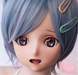 Real girl 頭部単体アニメヘッド#1単品  口開閉機能付き リアルな口腔構造 軟性シリコン製 職人メイク付き 頭のみ 等身大ラブドール M16ボルト採用 140-170cmのボディに適用