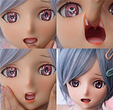 Real girl 頭部単体アニメヘッド#1単品  口開閉機能付き リアルな口腔構造 軟性シリコン製 職人メイク付き 頭のみ 等身大ラブドール M16ボルト採用 140-170cmのボディに適用