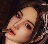 Real girl 頭部単体 D10ヘッド単品  口開閉機能付き リアルな口腔構造 軟性シリコン製 職人メイク付き 頭のみ 等身大ラブドール M16ボルト採用 140-170cmのボディに適用
