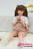 【最新関節指とリアルメイク塗装無料】AXBDOLL 110cm バスト平ら  #ATB21ヘッド 掲載画像がリアルメイク塗装加工あり ロリ系TPEラブドール