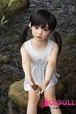 【リアルメイク塗装無料】AXBDOLL 110cm バスト平ら  #ATB58ヘッド 掲載画像がリアルメイク塗装加工あり ロリ系TPEラブドール