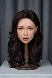 WAXDOLL ヘッド単体 #GE14-1 (151cm-175cmのボディに適用) 開閉機能あり 頭のみ フルシリコン製  等身大リアルラブドール